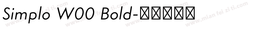 Simplo W00 Bold字体转换